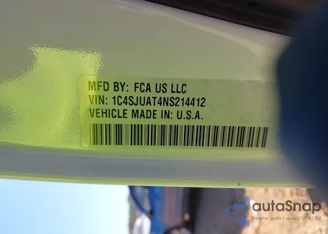 2022 Jeep Wagoneer Series I 4X2 из США, поврежденный, VIN 1C4SJUAT4NS214412